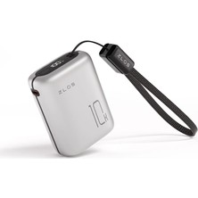 Zlos MT10 22.5W 10000MAH Entegre Kablo Özellikli Mini Powerbank Taşınabilir Hızlı Şarj Cihazı