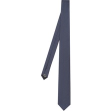 Boss Erkek Mikro Desenli %100 Ipek Lacivert Kravat 50555956-404