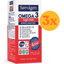 Sorvagen Omega 3 High Dha Norveç Balık Yağı 50 Kapsül - 3 Adet (150 Kapsül)