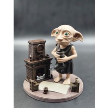 Harry Potter - Dobby Şömine Başı Özel Tasarım Diorama Figür