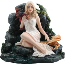 Veronese Fantastik Seri Khaleesi Yavru Ejdarhalı Kadın Figürü 17cm