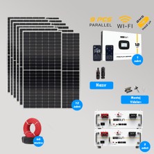 Cks Enerji Cks Enerjı 12 Kw Lityum Akülü Hazır Solar Paket Kolay Kurulum (Çift Akü)