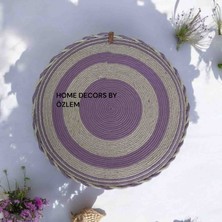 Home Decors By Özlem Çiçek Runner Hasır Dekoratif Örtü Hasır Örtü Runner Masa Örtüsü El Emeği Handmade