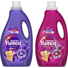 Yumoş Sıvı Çamaşır Deterjanı 2500 ml Renkliler ve Tüm Renkliler 2 Li Set