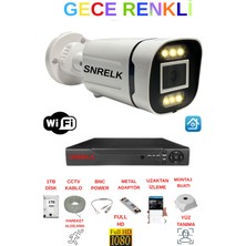 Snrelk Hama 1tb Dış Mekan Gece Renkli Yüz Tanımalı Güvenlik Kamerası