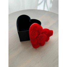 3D Baskı Güllü Kalp Hediye Kutusu – Dekoratif Çikolata & Takı Kutusu