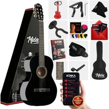 Midex CG-36BK-PAK Kaliteli 36 Inç 3/4 Juniur Çocuk Gitarı 8-12 Yaş Arası (Çanta Askı Pena Metod)