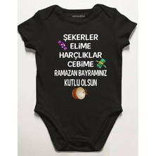 Venüs Dijital Bayram Kıyafeti Bayramlık Zıbın Model 4 Baskılı Bebek Body Zıbın