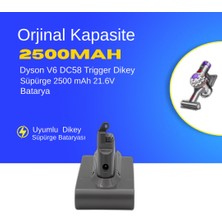 Ümit Maker Dyson V6 DC58 Trigger 2500 Mah Pil Dikey Süpürge Batarya