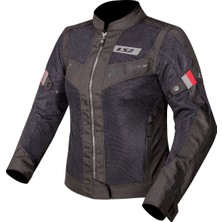 Ls2 Blade Aır Kadın Mont Siyah-Kırmızı Aşınmaya Dayanıklı Polyester Malzeme ile M Beden