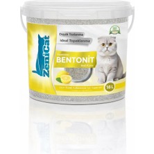 ZeniCat Limonlu Bentonit Kedi Kumu 18 Lt – İnce Taneli, Güçlü Topaklanan, Koku Kontrolü, Doğal Kum