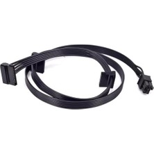 6 Pin Power Supply Kablosu 6 Pin Modüler Sata Kablo 6 Pin 4x Sata Kablo 90 cm 6 Pin Sata Kablo Power Supply Kablosu
