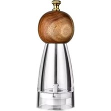 Akasya Kapaklı Baharat Öğütücü – 17,5 cm Cam Baharat, Tuz, Karabiber, Şık ve Dayanıklı Tasarım