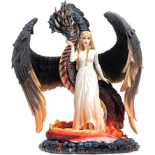 Veronese Fantastik Seri Khaleesi Ejdarhalı Kadın Figürü 26cm