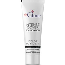 Dr. Clinic Yoğun Kapatıcı Tüp Fondöten 30 ml SPF 15 Suya Dayanıklı Doğal Görünüm