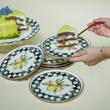 Miss Betty Linda Porselen 6'lı Pasta Tabağı