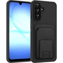 Akare Galaxy A17 Kılıf Kartlıklı Tpu Zore Bikart Kapak - Siyah