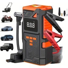 Lebron Akü Takviye+Araç Pompası 4’ü 1 Arada Profesyonel Araç Acil Durum Kiti (16000MAH)