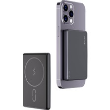 Zlos TB05 5000MAH 15W Ultra Ince Manyetik Kablosuz Powerbank Taşınabilir Hızlı Şarj Cihazı