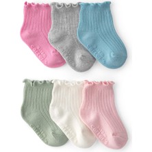 Carter's Kız Bebek 6lı Çorap 0-12 Ay Çok Renkli