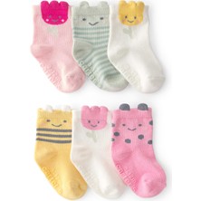 Carter's Kız Bebek 6lı Çorap Yenidoğan-24 Ay Çok Renkli