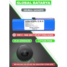 Viomi V5 Uyumlu Robot Süpürge Bataryası 14.4V 3200MAH Li-Ion Pil (Orijinal Kapasite)