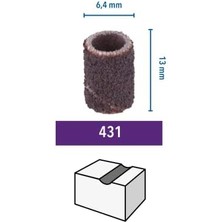 Nexa 431 Bant Zımpara, Ahşap ve Plastikte, 6,4 Mm, 60 Kumlu, 6'lı