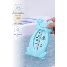 Babyjem Cıvasız Kurbağa Banyo Oda Termometresi Turkuaz