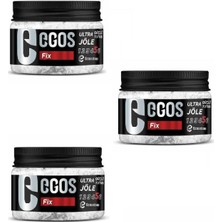 Egos Ultra Güçlü Jöle Kavanoz 250 ml x 3 Tutuş Özelliği ile Saç Bakımında Etkili