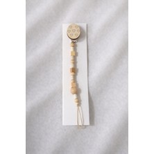 Ahşap Bebek Emzik Askısı - Emzik Zinciri - Emzik Tutacağı