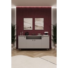 Asra Trend Lüks Konsol TV Ünitesi %100 MDF Salon ve Yemek Odası Ünitesi KNSL02