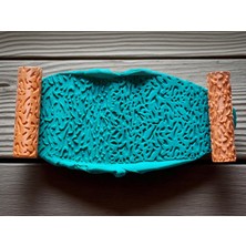 Atölye Dekupaj Model 064 - Polimer Kil Doku Oklavası / Seramik Çamuru Desen Rulosu