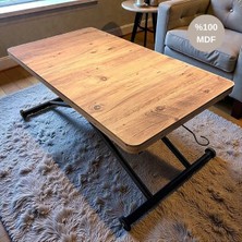 Flances Çok Amaçlı Mdf Akıllı Sehpa Açılabilir Masa