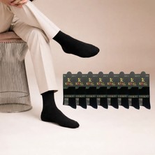 Kral Socks Erkek Yazlık Bambu Soket Uzun 8 Çift Karma Renkli Çorap