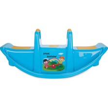 Pilsan Star Tahterevalli Mavi 1-3 Yaş Dış Mekan Kullanımına Uygun Güvenli Bahçe Oyuncağı