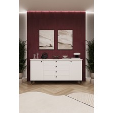 Asra Trend Lüks Konsol TV Ünitesi %100 MDF Salon ve Yemek Odası Ünitesi KNSL04