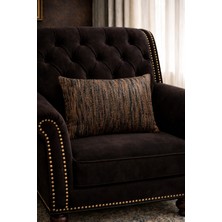 Lena Maison Haliç Kırlent Kılıfı Vizon Çizgili 30X47 cm