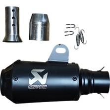 MOTORKİT MK Performanslı Akrapoviç Akrep Tüp Siyah Egzoz Susturuculu - Motorkit Mk