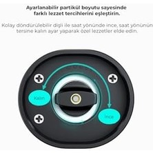 Pilli LED Işıklı Tuz ve Karabiber Öğütücü Ikili Set