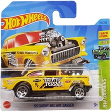- ´55 Chevy Bel Air Gasser - Hw Gassers 1/5 - HKH61 - Short Card - Track Stars - Firestone - Gm - Mattel 2023 - 1:64
