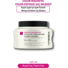 Vasso Boyalı Saçlar Için Akmayı Geciktiren Ipek Proteinli Parlaklık Veren Maske - Color Magnetic 525 Ml 8699216346709
