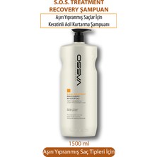 Vasso Aşırı Yıpranmış Saçlar Için Keratinli Ve Havyar Ekstraklı Acil Kurtarma Bakım Şampuanı 1500 ml