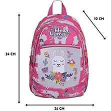 Anaokul Sırt Çantası Kız Ortopedik Astarlı Su Geçirmez 5 6 7 Yaş Lama Pembe