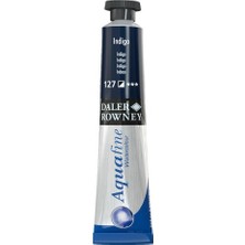 Daler Rowney Aquafine 8 ml Indigo Tüp Suluboya Renkli Boyalar Performans Sunar