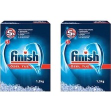 Finish Bulaşık Makinesi Tuzu Toz Formda 1,5 kg x 2 Adet Temizlik İçin Özel Tuz