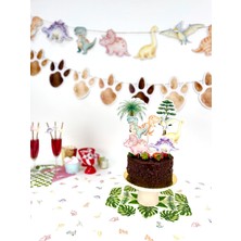 Fluparty Dinazor Pasta Süsü – Dinozor Figürlü Pasta Üstü Süsleme