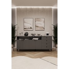 Asra Trend Lüks Konsol TV Ünitesi %100 MDF Salon ve Yemek Odası Ünitesi KNSL06