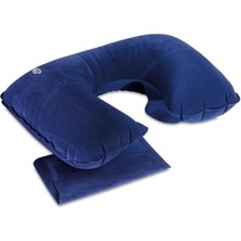 Aynoks Seyahat Boyun Yastığı, Lacivert, Şişirilebilir Pvc, Ergonomik Tasarım, Yolculuk ve Araç Içi Kullanım