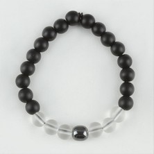 Zero Land Matrixzn Onix-Buzlu Kuars Doğaltaş Bileklik - Beyaz