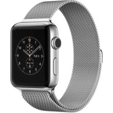 Psgt Apple Watch Uyumlu Seri 1/2/3/4/5/6/se/7/8/9 (38/40/41MM)-S10-11(42MM) Kordon Paslanmaz Metal Milano